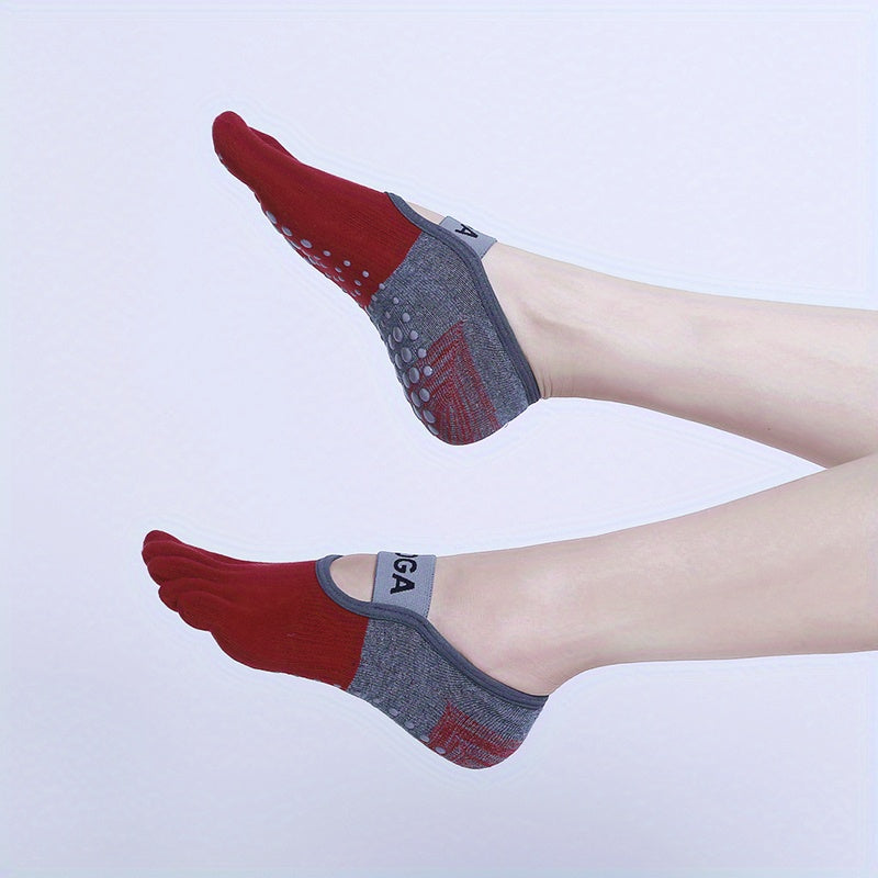 Breathable Anti Slip Yoga Socks for Women Comfortable Five Finger