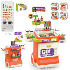 Smoky Sizzle Master Wagon Toy BBQ with Lights & Smoke