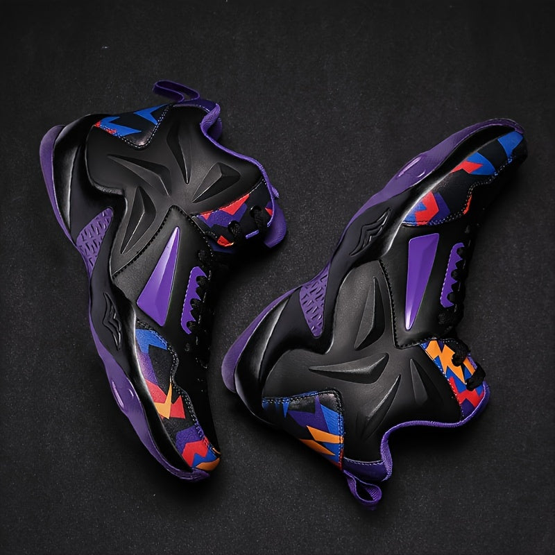 Women's Geometric Graphic Basketball Shoes Non slip Athletic Sneakers