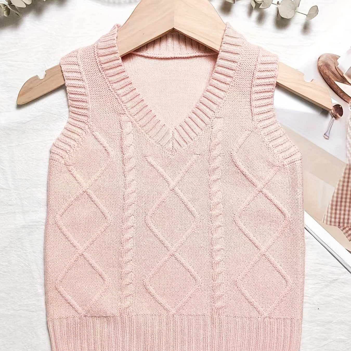 Toddler Baby Girls Knitted Comfy Vest Sleeveless Sweater