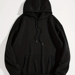 Warm Hooded Sweatshirt Front Pocket Fleece Hoodie Women's Sporty Sweatshirt