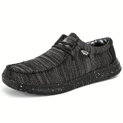 Women's Soft Sole Canvas Loafers Lace Up Slip On