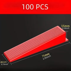 100pcs Tile Leveling System Clips 1.5mm DIY Tile Leveler Spacer