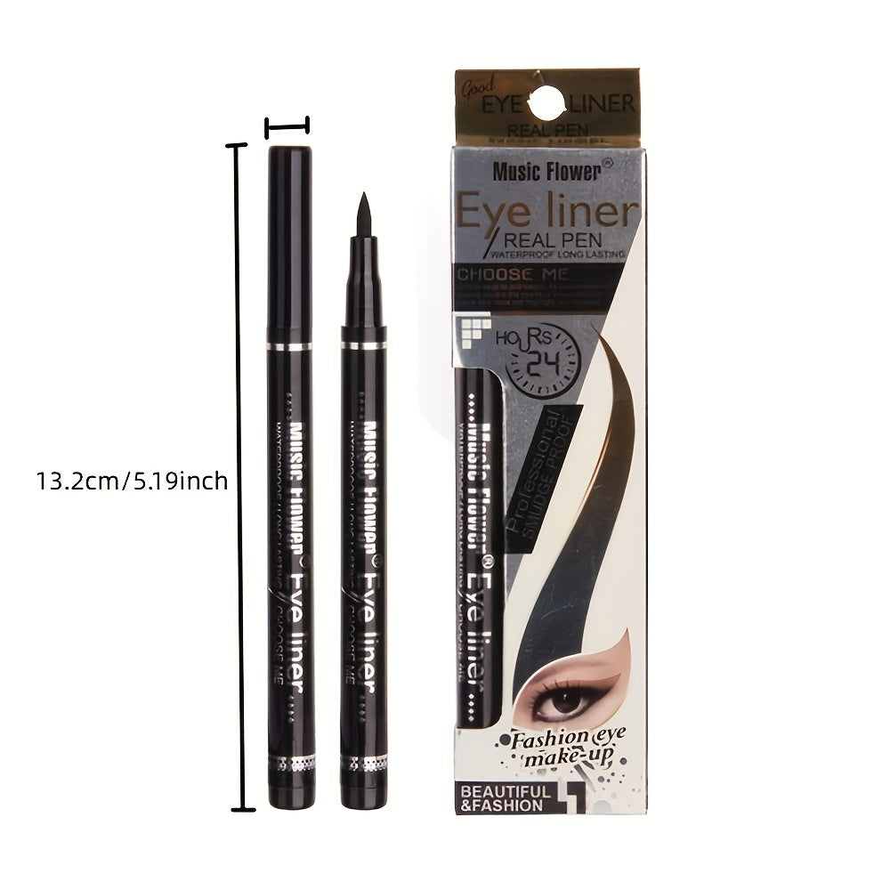 Waterproof Liquid Eyeliner Pen High Pigment Smudge Proof