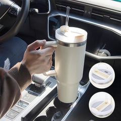 1200ml 40Oz Tumbler With Handle, Vacuum Insulated Water Bottle
