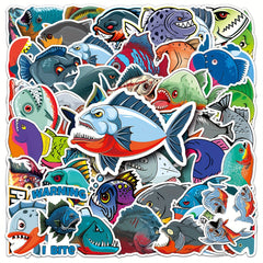 50 Mermaid Cartoon Graffiti Stickers DIY Car Decoration Waterproof Stickers