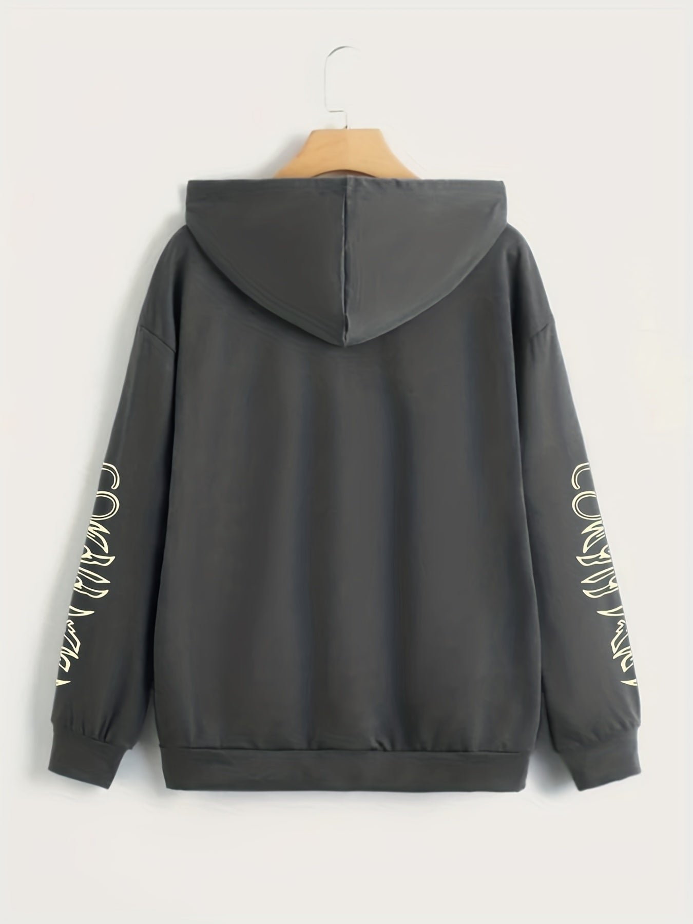 Butterfly Graphic Hooded Sports Sweatshirt Zipper Up Long Sleeve Hoodie