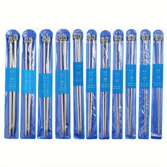 22pcs Stainless Steel Sweater Needles Set For DIY Knitting Supplies
