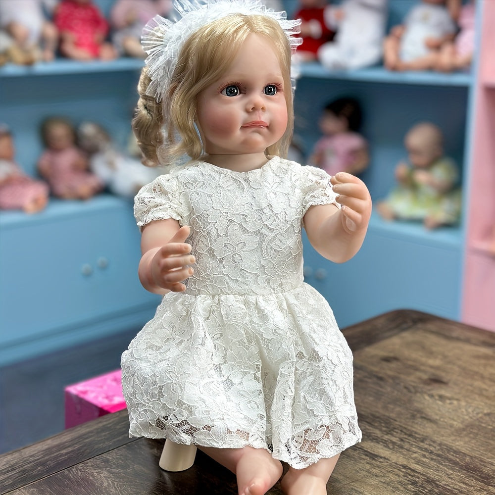 55 88 Cm Lifelike Reborn Doll Full Body Soft Enamel Simulative Doll