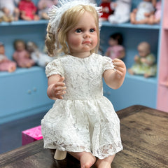 55 88 Cm Lifelike Reborn Doll Full Body Soft Enamel Simulative Doll