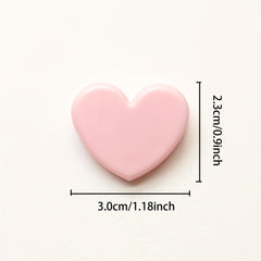 5pcs Pink Heart Clips & Mini Decorative Photo Clips