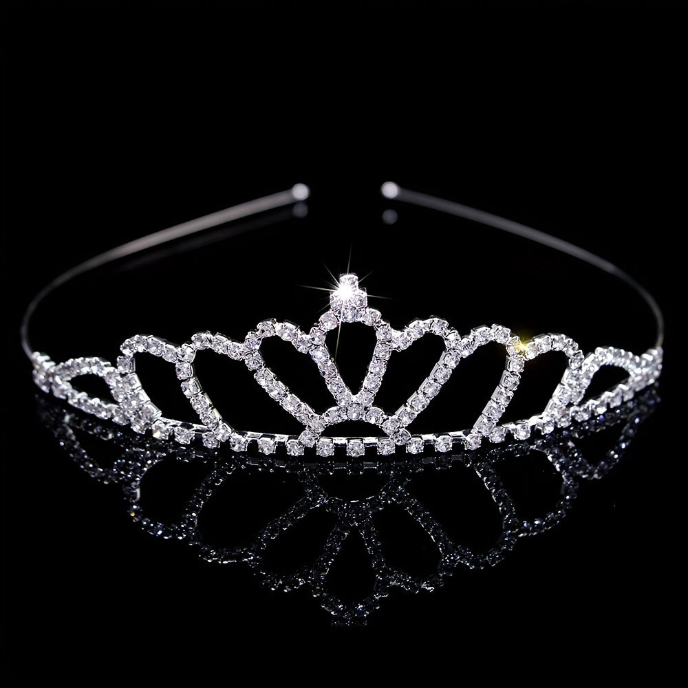 Rhinestone Queen Crown Wedding Tiara Headdress