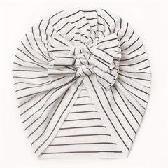 Spring Intercolor Strip Bow Baby Hat
