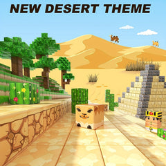 100pcs Magnetic Block Toy Set Desert Construction & Adventure World