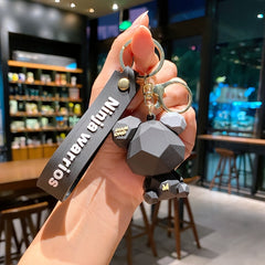 Bear Keychain Pendant for Car Keys Backpacks Wallets
