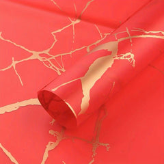 20pcs Waterproof Flower Wrapping Paper Marble Pattern Gift Wedding Supplies