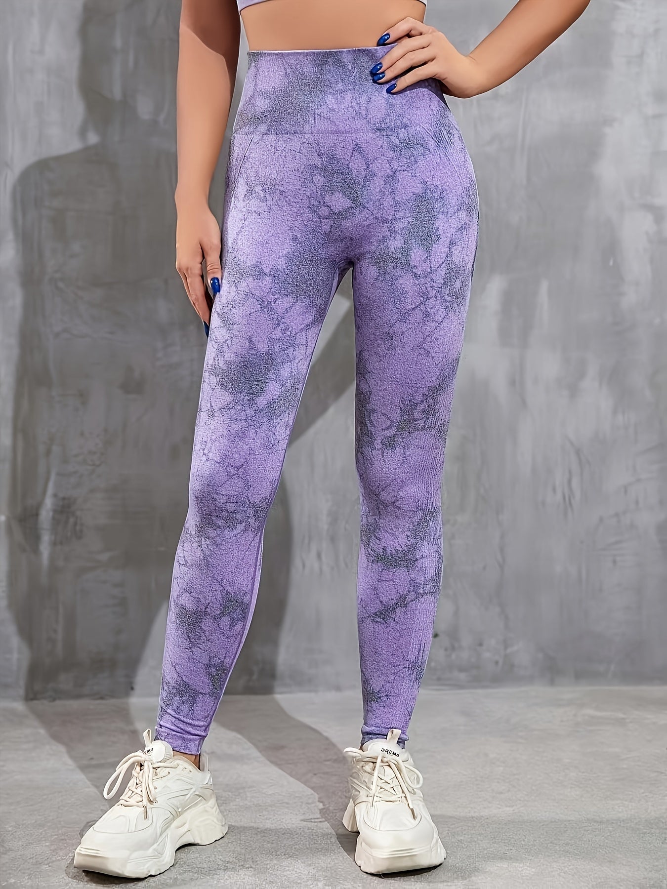 Tie Dye High Waist Seamless Yoga Pants High Stretch