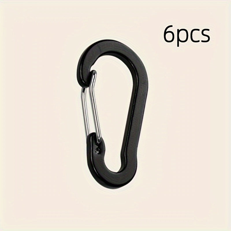 6pcs Aluminum Gourd Spring Buckle Multifunctional Keychain