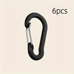 6pcs Aluminum Gourd Spring Buckle Multifunctional Keychain