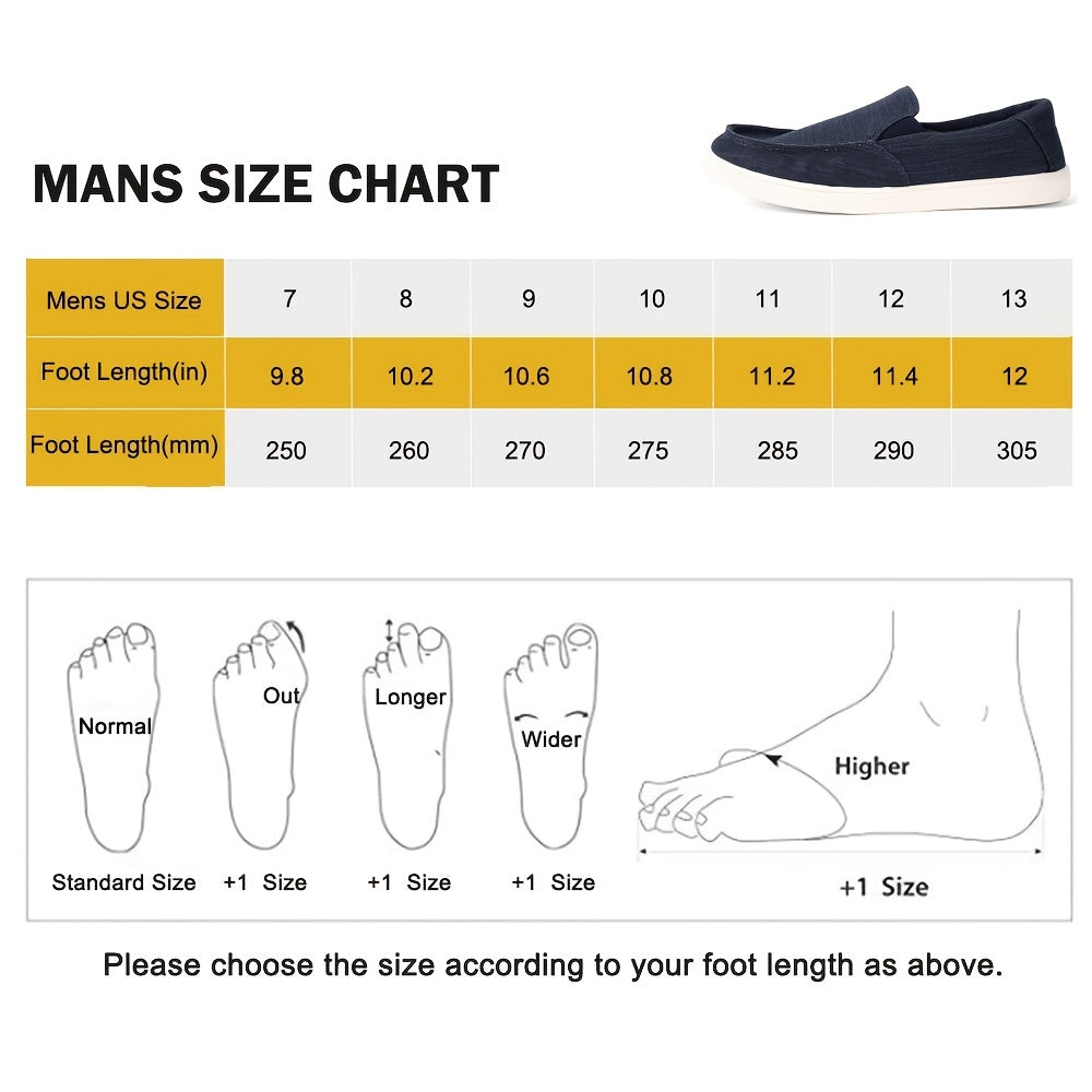 Men's Casual Canvas Loafer Shoes