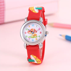 Cartoon Mushroom Quartz Watch for Kids