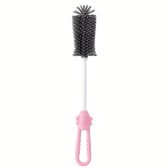 360 Rotating Silicone Bottle Brush Set for Baby Bottles, Pacifiers & Straws