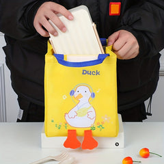Yellow Duck Insulated Lunch Bag Waterproof Large Capacity Office Travel School