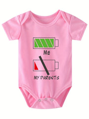 Baby Boys Graphic Short Sleeve Bodysuit for Summer