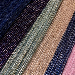 Metallic Fabric Pressed Pleated Stretch Fabric Stage Costume Evening Dre