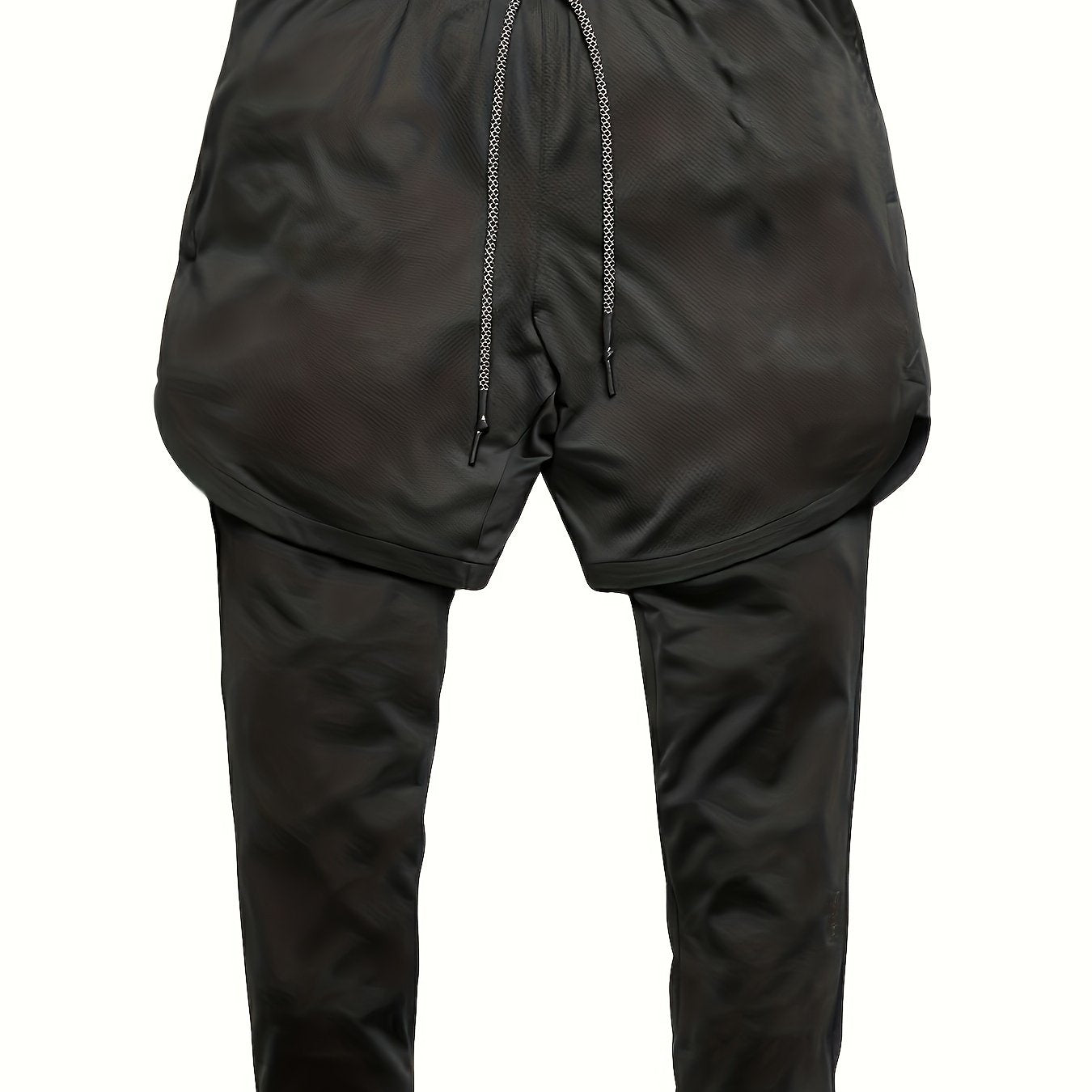 Men's 2-In-1 Running Shorts Quick Dry Athletic Shorts with Liner Leggings