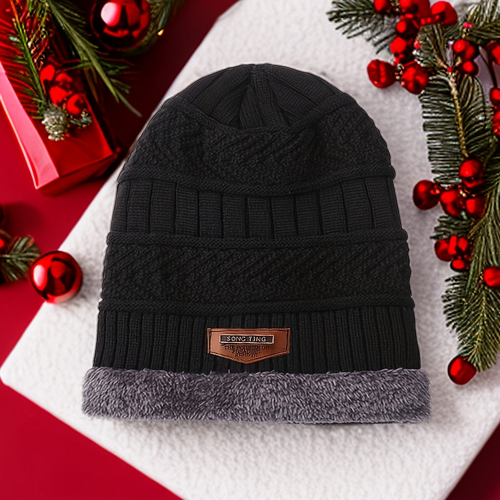Winter Coldproof Knitted Hat with Ear Protection for Outdoor Activities