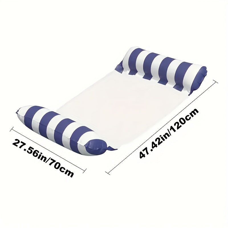 Inflatable Pool Hammock Chair Bed with Air Pump