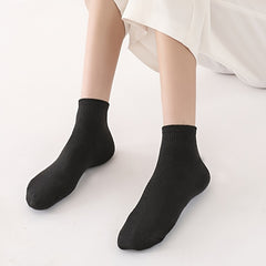 12 Pairs Solid Short Socks Breathable Low Cut Women's Stockings