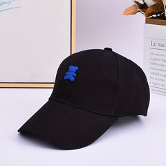 Bear Leather Label Baseball Cap Sun Hat For Men Women Youth