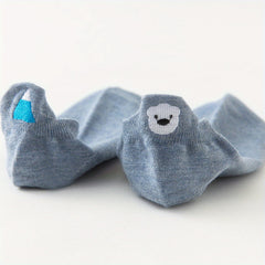 Animal Embroidery Socks Lightweight Ankle Stockings