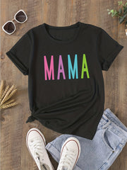 Matching Mama & Mini Tee Set for Family Fun Short Sleeve Tops