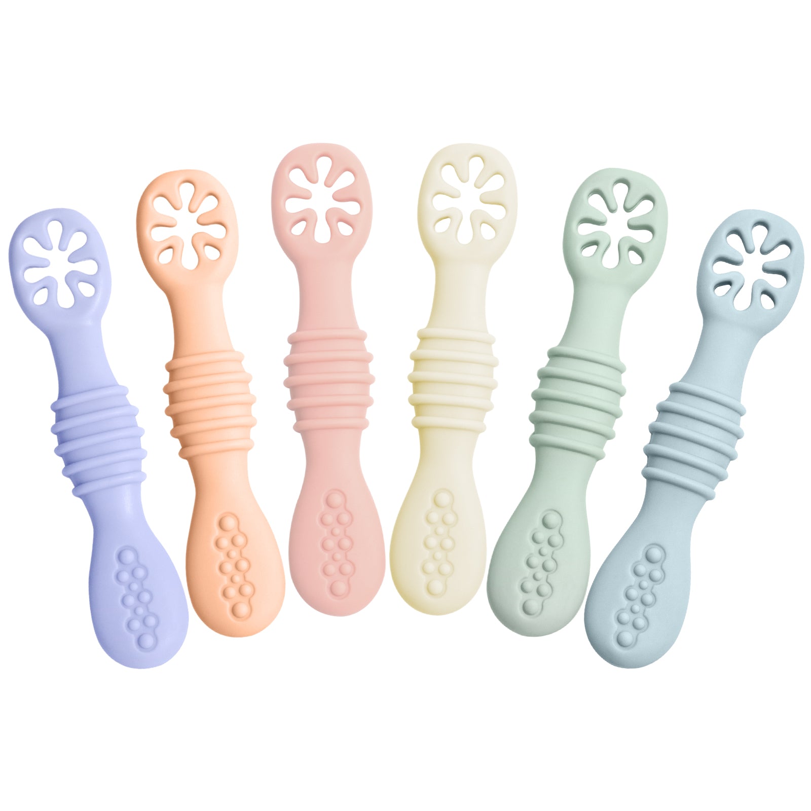 6 Pcs Baby Licking Spoon Set for Feeding Training