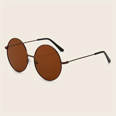 Vintage Style Stainless Steel Sunglasses UV400 Protection