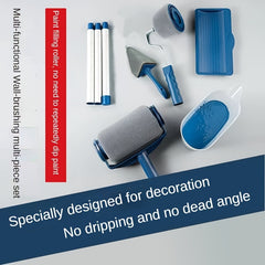 6pcs Roller Brush Set for Wall Painting and Repairing with Accessories