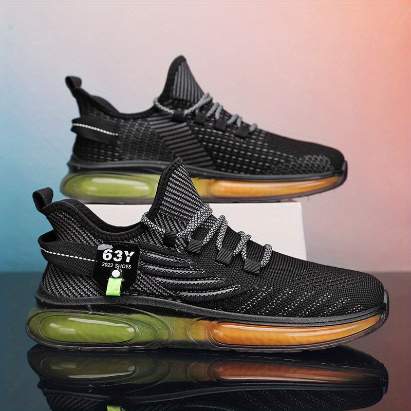Men's Lace up Sneakers Athletic Shoes Shock absorbing And Breathable Running