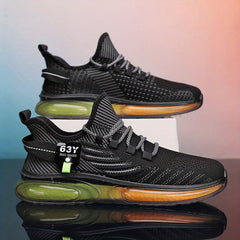 Men's Lace up Sneakers Athletic Shoes Shock absorbing And Breathable Running