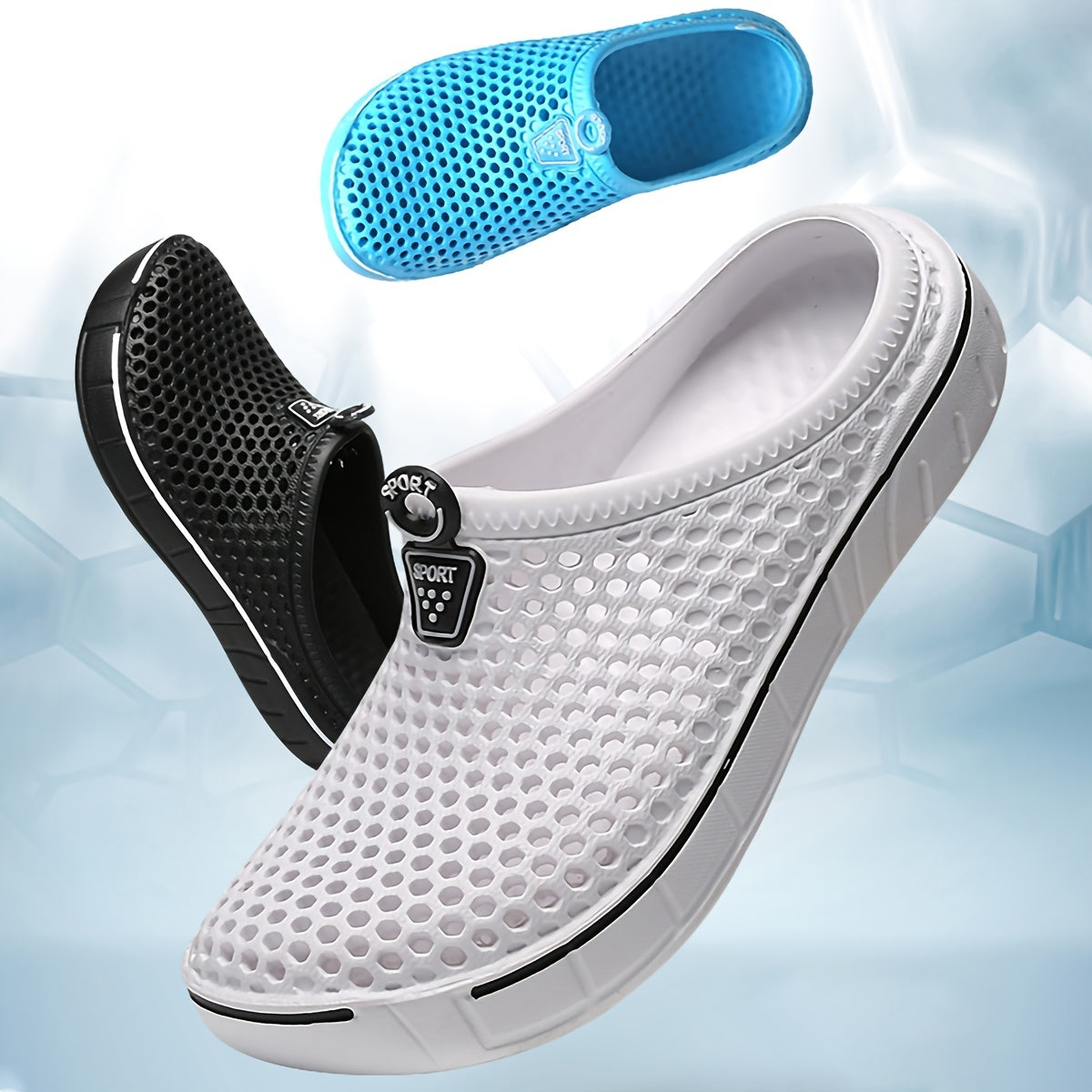 Men's Slides Sandals Lightweight Comfortable Non Slip Beach Water Shoes