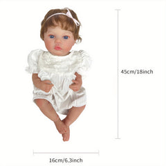 Princess Full Body Vinyl Reborn Doll with Rooted Hair
