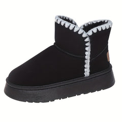 Plush Lined Furry Thermal Thick Sole Heighten Snow Boots