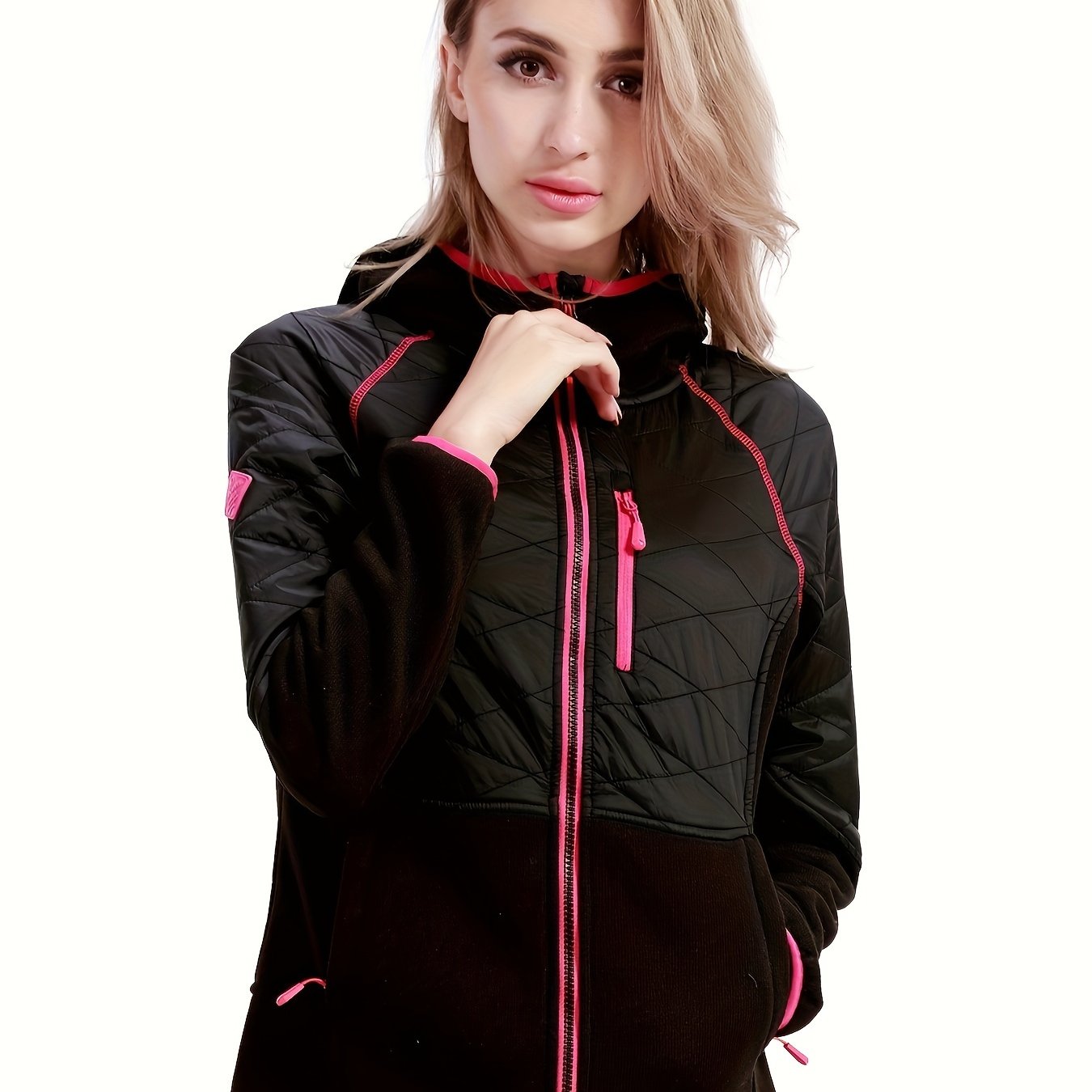 Women's Thermal Hooded Jacket for Mountaineering Hiking Sport
