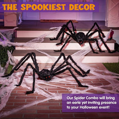 Glowing Extra Large Spider Halloween Decorative Props