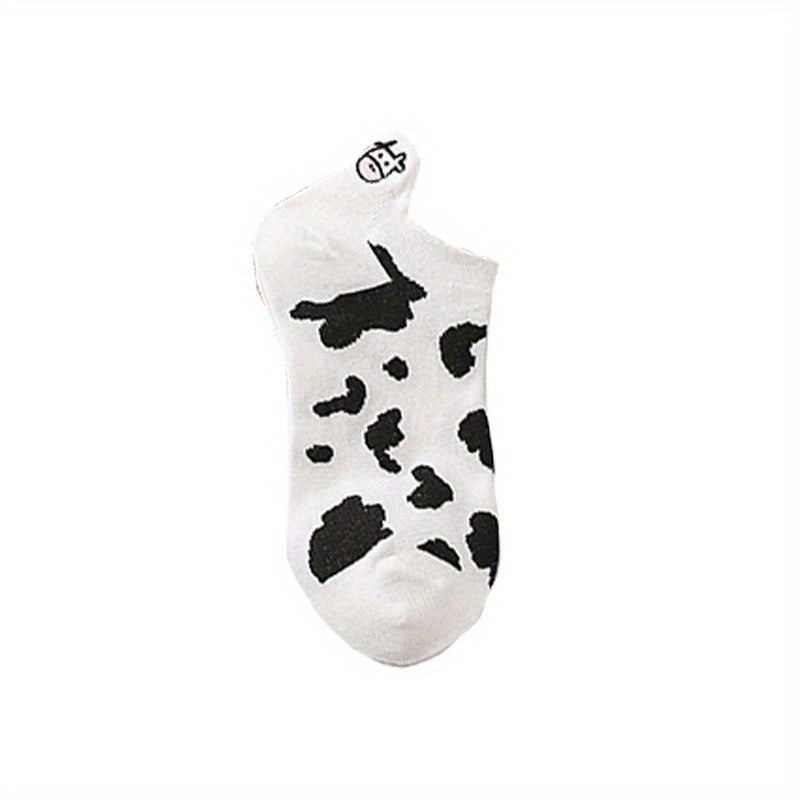 Girls Cow Pattern Socks Breathable Comfy Children s Socks