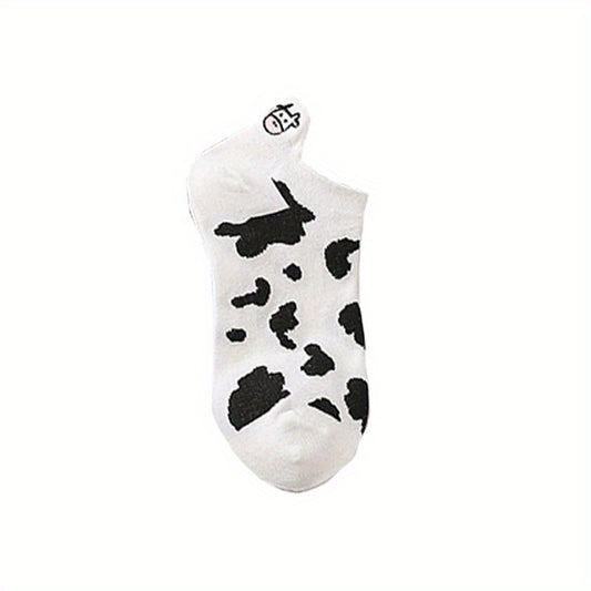 Girls Cow Pattern Socks Breathable Comfy Children s Socks