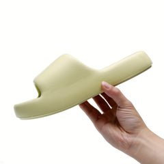 Men's Casual Slip On Platform Slides Unisex Open Toe Anti skid Slippers