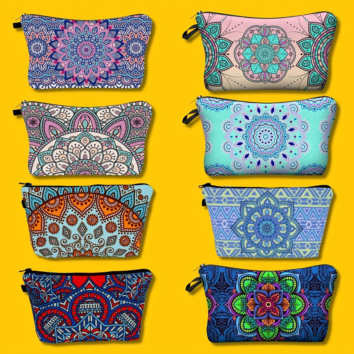 Waterproof Makeup Bag for Women Portable Cosmetic Organizer with Zipper Clutch